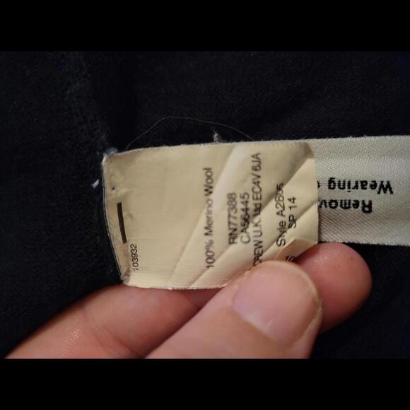 J Crew Small Navy blue merino wool crew neck sweater - Picture 5 of 6